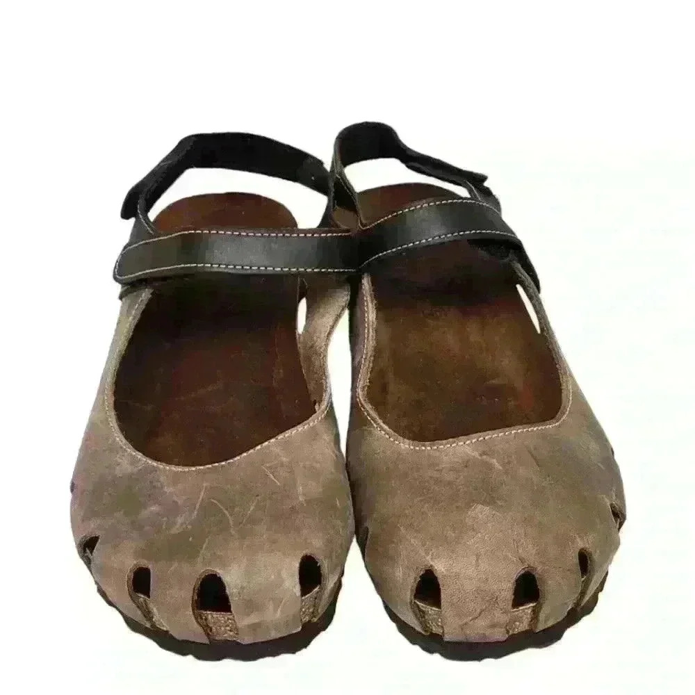 SABATINI 1896 LEATHER SANDALS Sz 40